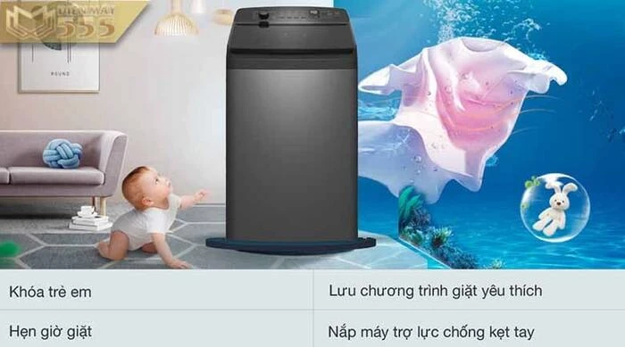 Máy Giặt Electrolux Inverter 14 Kg EWT1474M7SA lồng đứng